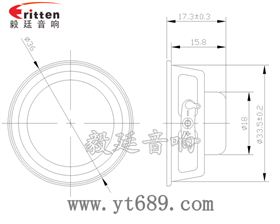 36mm全频内磁故事机喇叭成品图