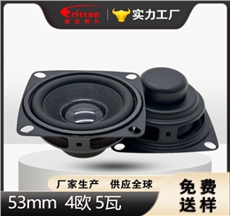 两寸53mm苹果型铁盆架内磁全频喇叭4欧姆5W