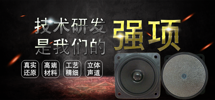 2.5寸(56*56mm)方形纸盆铁氧体13芯全频多媒体音箱喇叭 2.5寸(56*56mm)方形纸盆铁氧体13芯全频多媒体音箱喇叭